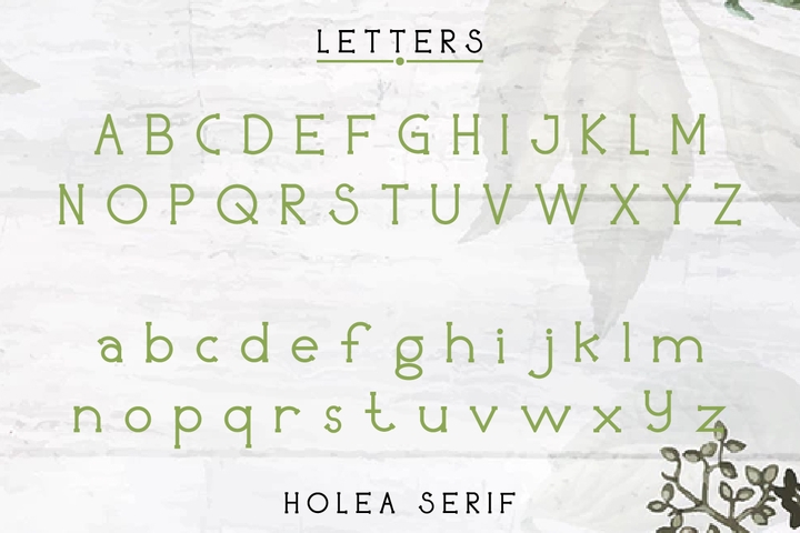 Holea Light Font preview